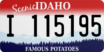ID license plate I115195