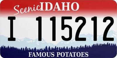 ID license plate I115212