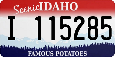 ID license plate I115285