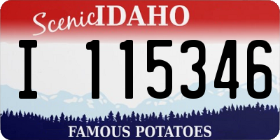 ID license plate I115346