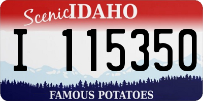 ID license plate I115350