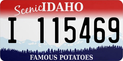 ID license plate I115469