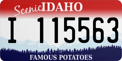 ID license plate I115563