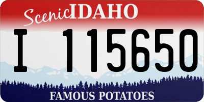 ID license plate I115650