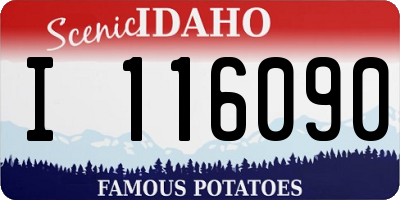 ID license plate I116090