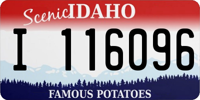 ID license plate I116096