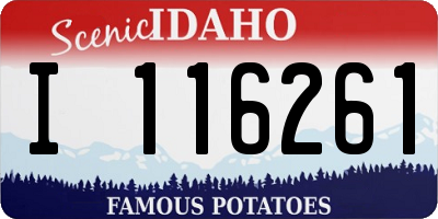 ID license plate I116261