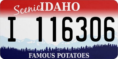 ID license plate I116306