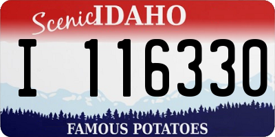 ID license plate I116330