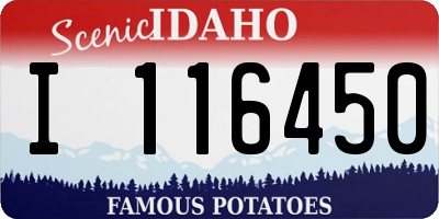 ID license plate I116450