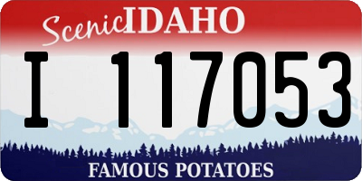 ID license plate I117053