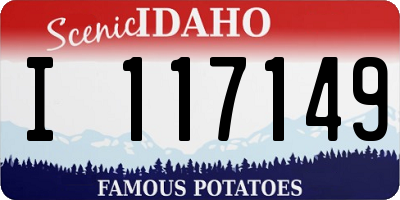 ID license plate I117149