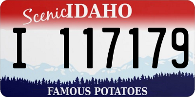 ID license plate I117179