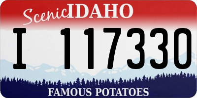 ID license plate I117330
