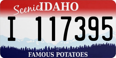 ID license plate I117395