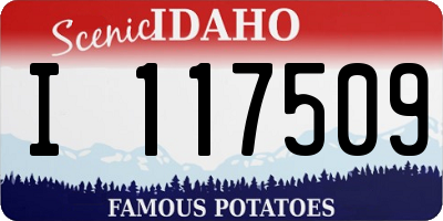 ID license plate I117509