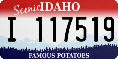 ID license plate I117519