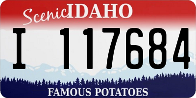 ID license plate I117684