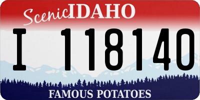 ID license plate I118140