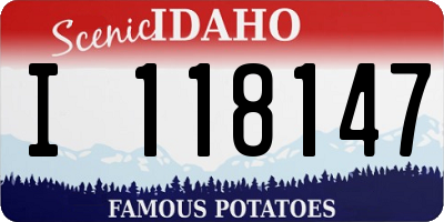 ID license plate I118147
