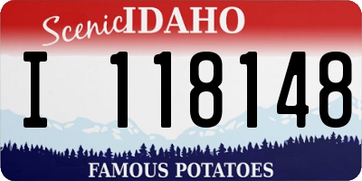 ID license plate I118148