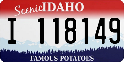 ID license plate I118149