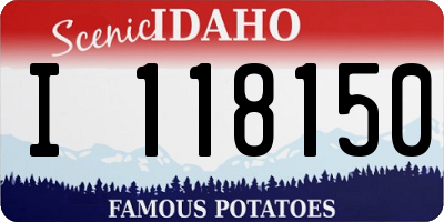 ID license plate I118150