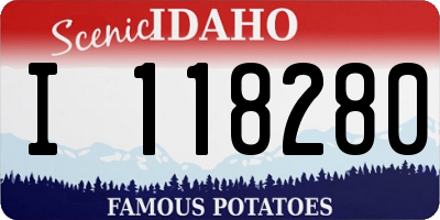ID license plate I118280