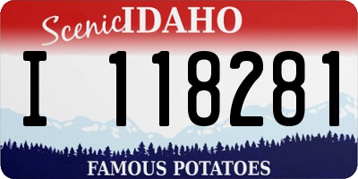 ID license plate I118281