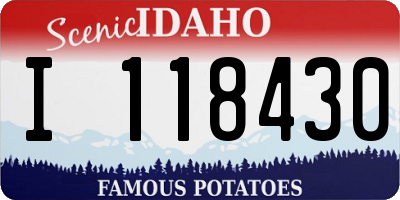 ID license plate I118430