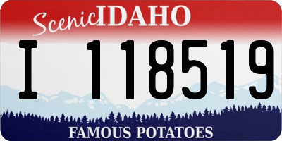 ID license plate I118519
