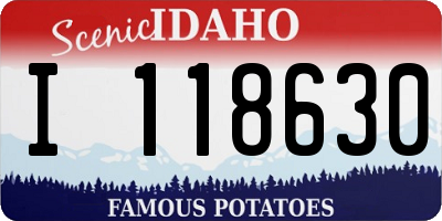 ID license plate I118630