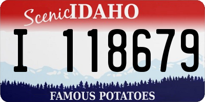 ID license plate I118679