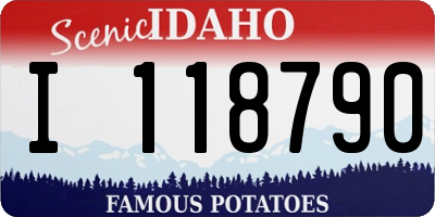 ID license plate I118790