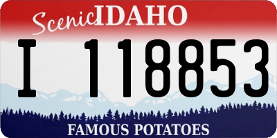 ID license plate I118853