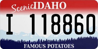 ID license plate I118860