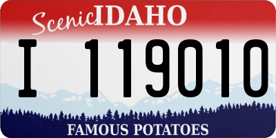 ID license plate I119010