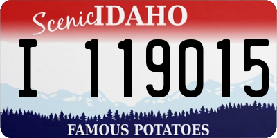 ID license plate I119015
