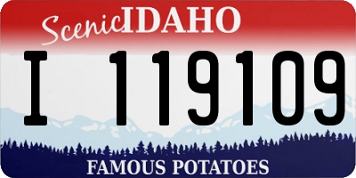 ID license plate I119109
