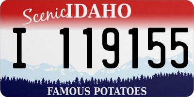 ID license plate I119155