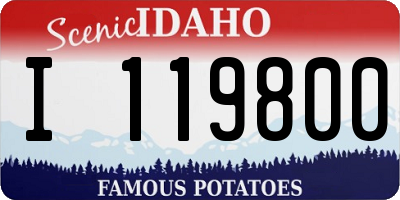 ID license plate I119800