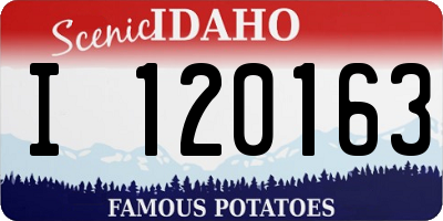 ID license plate I120163