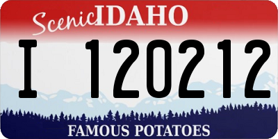 ID license plate I120212