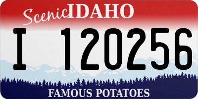 ID license plate I120256