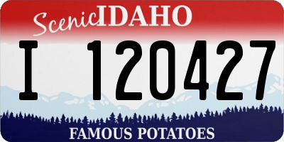 ID license plate I120427