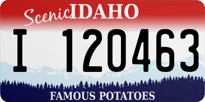 ID license plate I120463