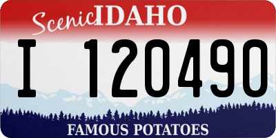 ID license plate I120490