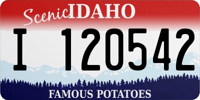 ID license plate I120542