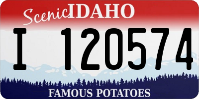 ID license plate I120574