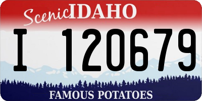 ID license plate I120679